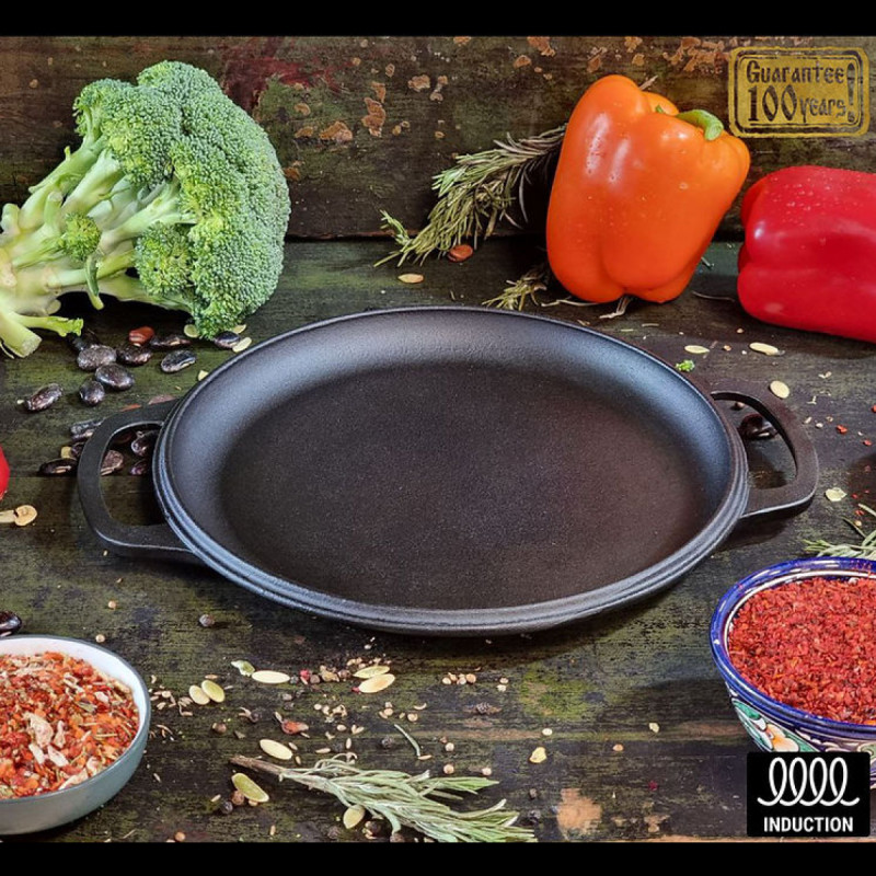 Чугунный казанок объемом 5 л с крышкой-сковородкой «Наша мастерская»