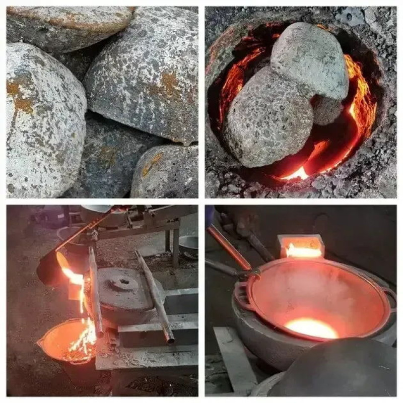 Казан чавунний узбецький об`ємом 15 л WOK із кришкою-сковородою "Наша Майстерня" 